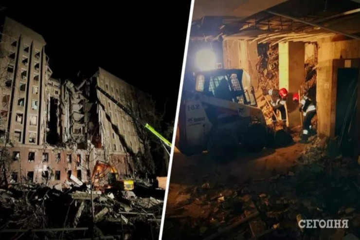 Ukraynada  dövlət binasına   raket atıldı:  20 ölü...   - YENİLƏNİB  