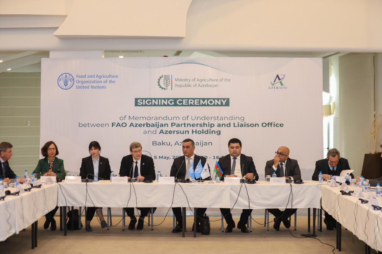BMT FAO ilə “Azərsun Holdinq” arasında əməkdaşlıq memorandumu imzalanıb® 