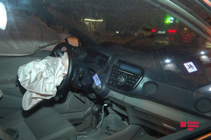 Yasamalda yol qəzası – 1 YARALI  -FOTO 