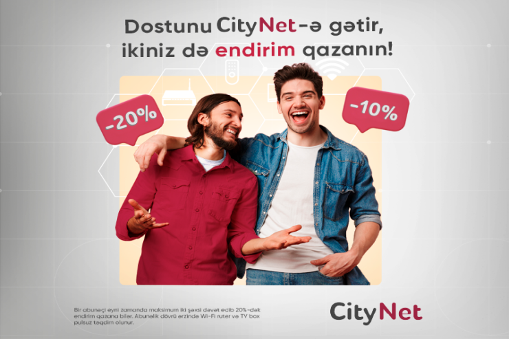 “CityNet"dən 20%-dək endirim® 