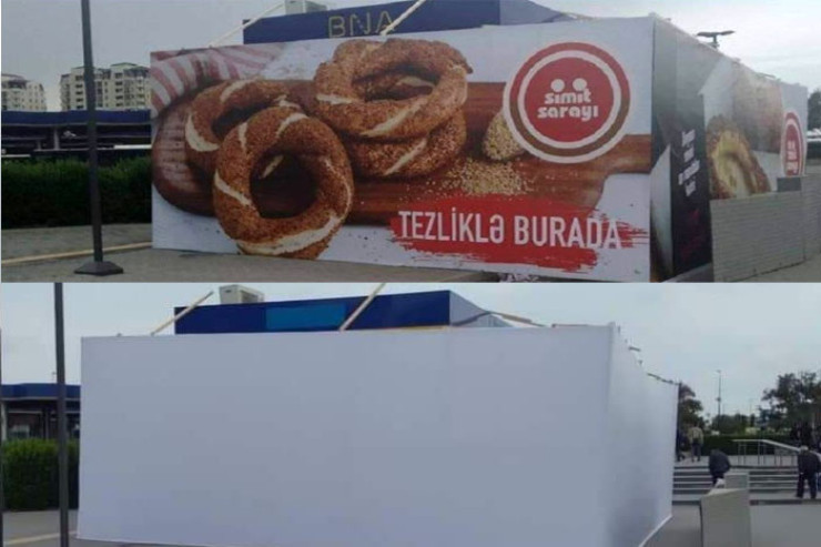 Tənqidlərdən sonra reklamın üzəri BAĞLANDI  - FOTO 