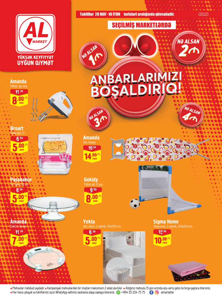 ® Al Market Mağazalar şəbəkəsi “Anbarları Boşaldır”!  -FOTO 