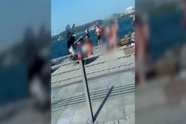 İstanbul sahilindəki görüntülər sosial medianı ayağa qaldırdı - VİDEO 