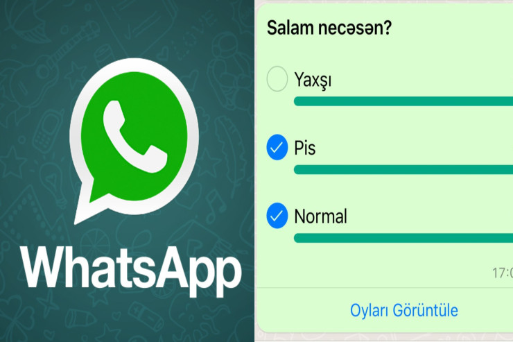“Whatsap”a maraqlı anket  funksiyası gəldi - FOTO 