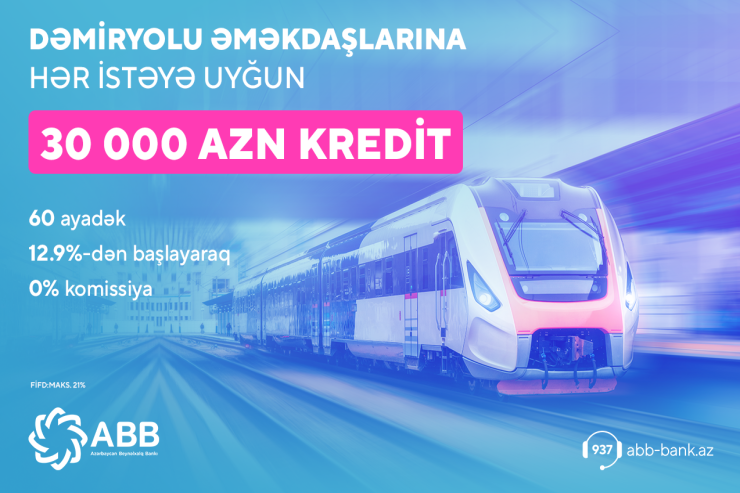 ® ABB-dən dəmiryolu işçilərinə sərfəli təklif