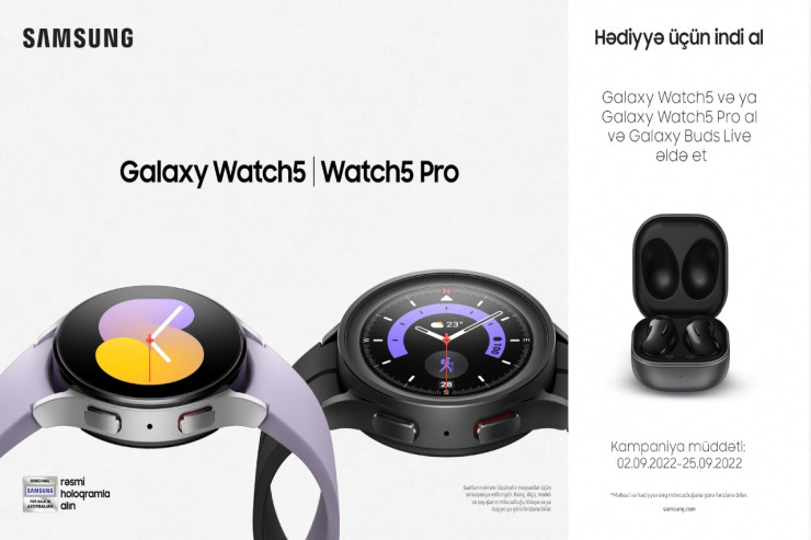 Galaxy Watch5 və Galaxy Watch5 Pro smart saatları