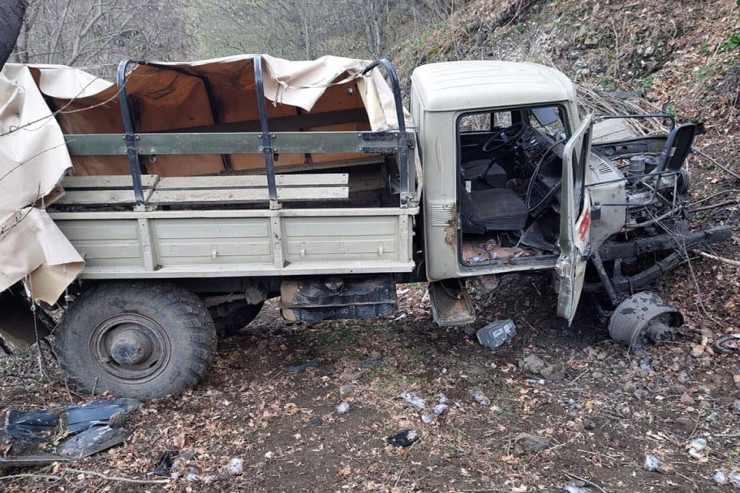 Hərbçilərimiz Ermənistanda istehsal olunan minaya düşüb -  FOTO  