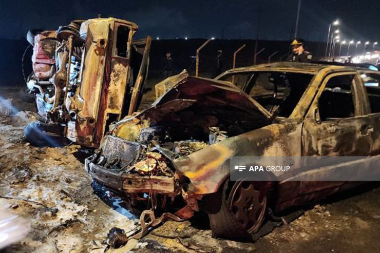 Bakıda DƏHŞƏTLİ QƏZA: İki nəfər  diri-diri   yandı -  FOTO   -  YENİLƏNİB 