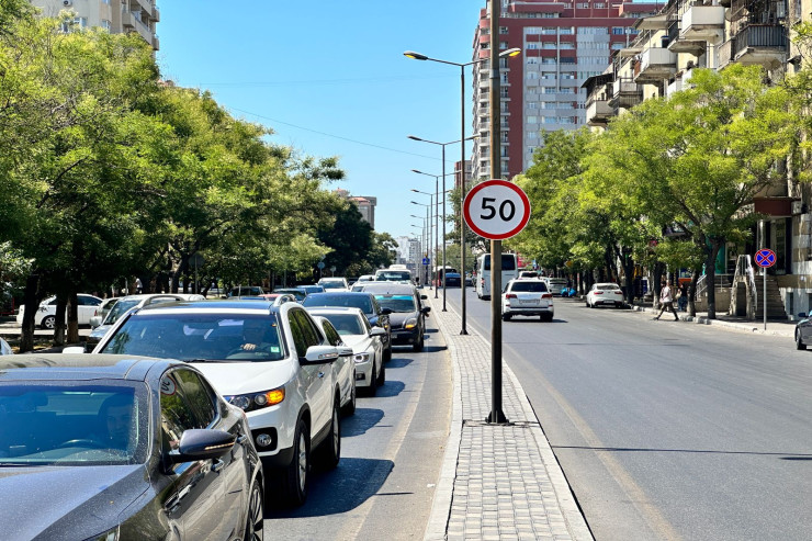 Bakının 2 əsas küçəsində sürət həddi endirildi 