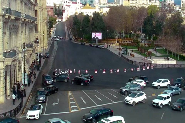 Bakının mərkəzi küçələri BAĞLANDI 