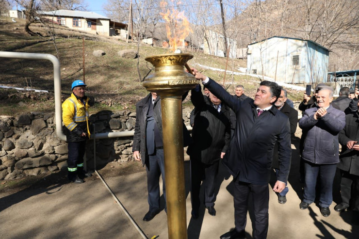 Yardımlı rayonunun Perimbel kəndinin qazlaşdırılması yekunlaşdı - FOTO 