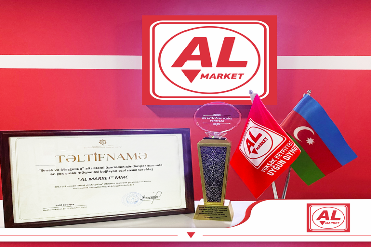 "AL Market" ƏƏSMN tərəfindən mükafatlandırıldı