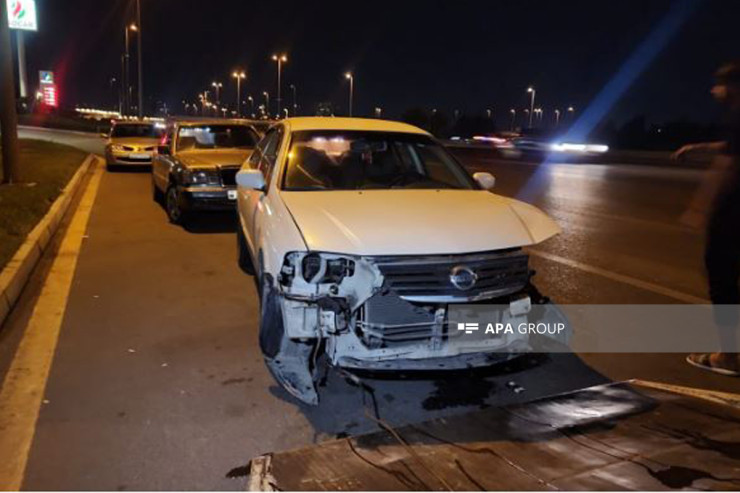 “Nissan” və “Jiquli” toqquşdu, “Nissan”ın sərnişini xəsarət aldı-FOTO 