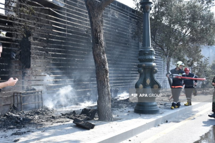 Yasamalda baş verən yanğın söndürüldü