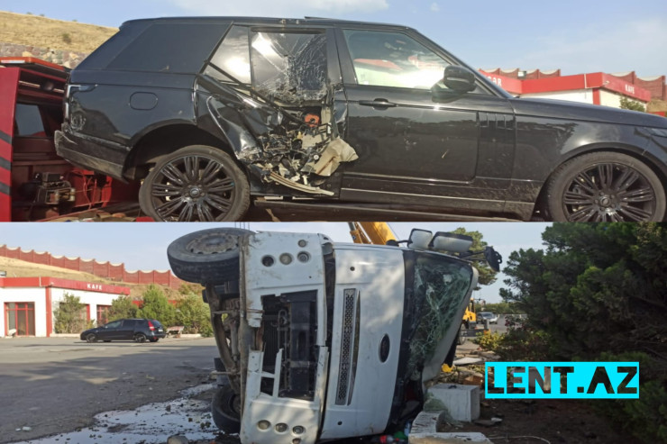 Zibil daşıyan maşın "Range Rover"lə toqquşub aşdı:  fəhlə öldü - FOTO 