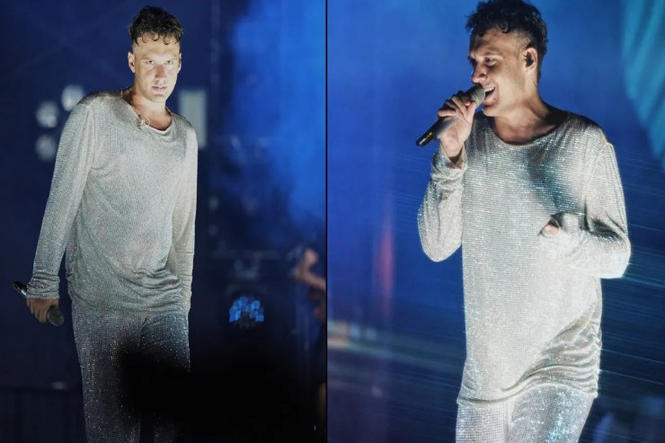 Edis “Swarovski” daşla bəzədilmiş  geyim ilə səhnəyə çıxdı