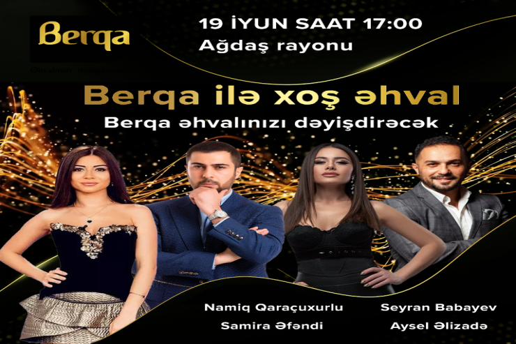“Berqa” ilə “Xoş əhval” konserti Ağdaşda