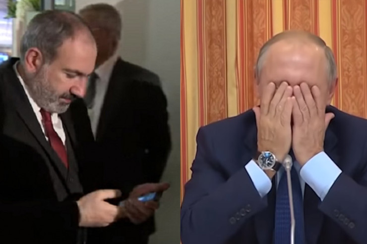 Paşinyan 44 günlük müharibə zamanı Putinlə 60 dəfə telefonla danışıb