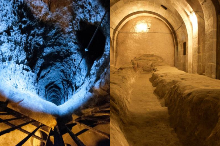 Toyuqları qovan kişi 2000 illik yeraltı şəhər  TAPDI  