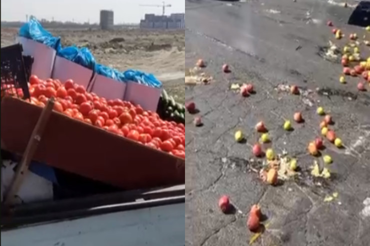 İranda məmurlar alverçilərin mallarını   darmadağın etdi - VİDEO 