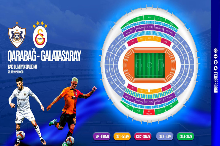 "Qarabağ" – "Qalatasaray" oyununa 1 günə bu qədər bilet  SATILDI   - FOTO 