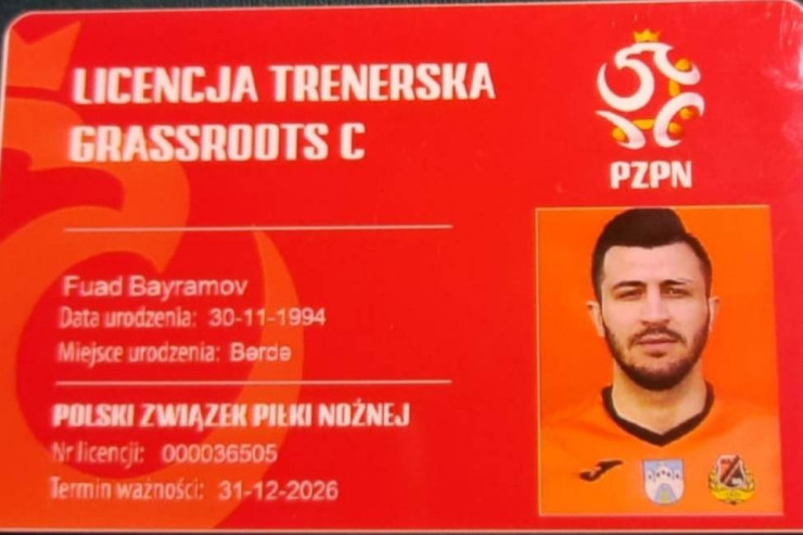 Azərbaycanlı futbolçu Polşada məşqçi oldu -FOTO 
