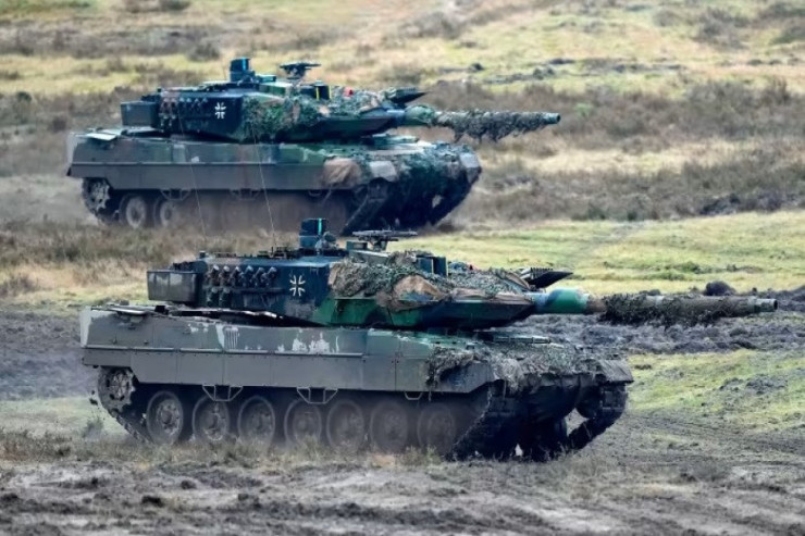 Ukraynaya 18 Leopard tankı çatdırıldı - ŞOLTS 