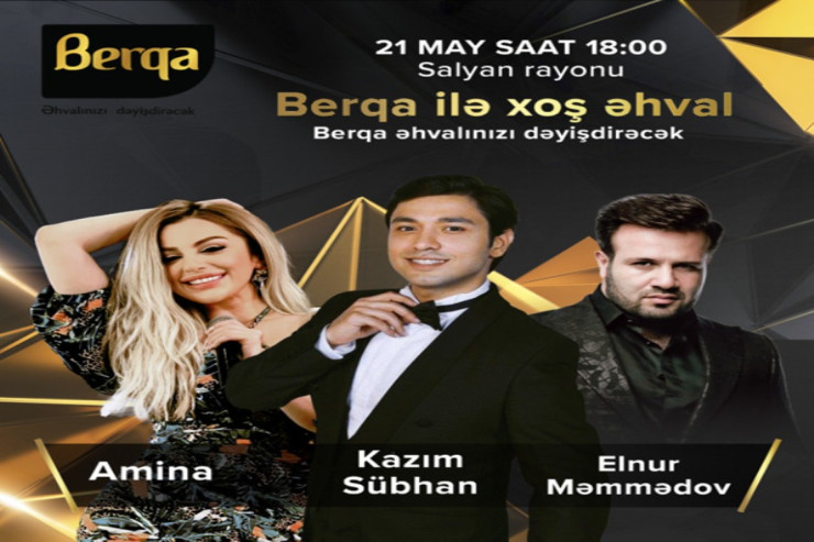 “Berqa” ilə “Xoş əhval” konserti bu dəfə Salyanda!