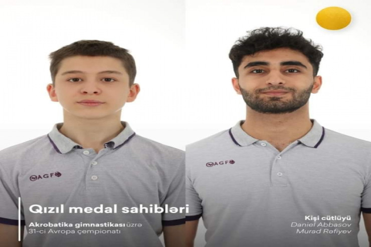 Akrobatlarımız Avropa çempionatında 2 qızıl medal  qazandılar