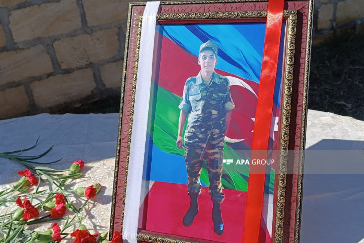 Qəzada həlak olan hərbçi Tovuzda dəfn edildi - FOTO 