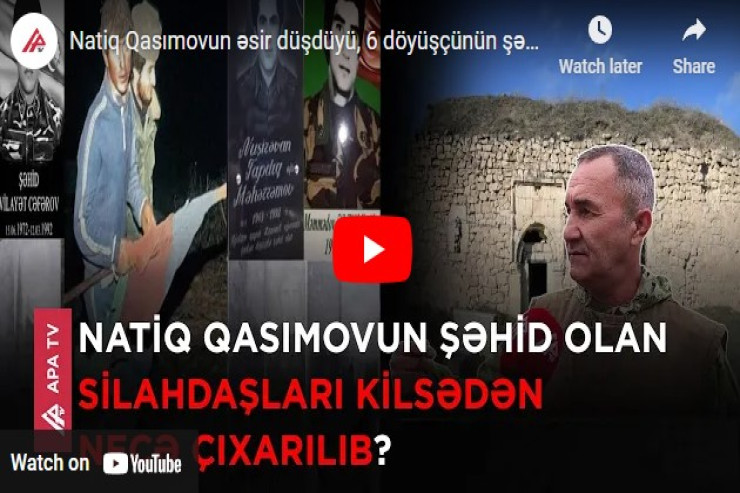 Natiq Qasımovun əsir düşdüyü, 6 döyüşçünün şəhid olduğu kilsəyə gedən yolda - VİDEO 