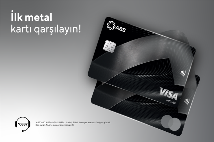 ABB ölkəmizdə ilk metal ödəniş kartını təqdim etdi