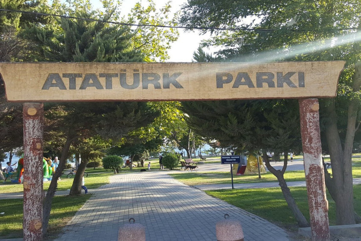 Bakıda Atatürk parkında  kafe yanır