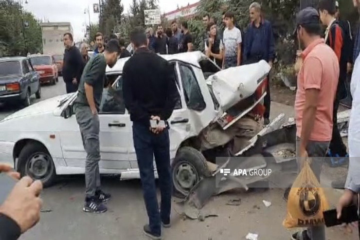 Cəlilabadda "gəlin maşını"  qəza törədib, yaralanan var