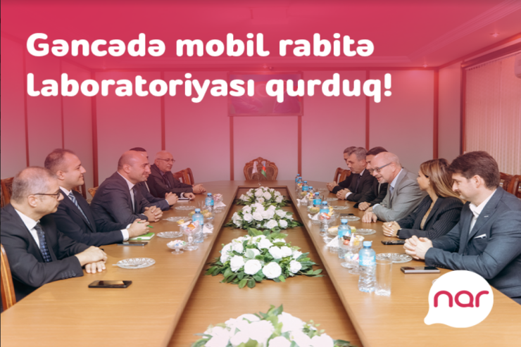 “Nar” Gəncədə tələbələr üçün mobil rabitə laboratoriyası təsis edib