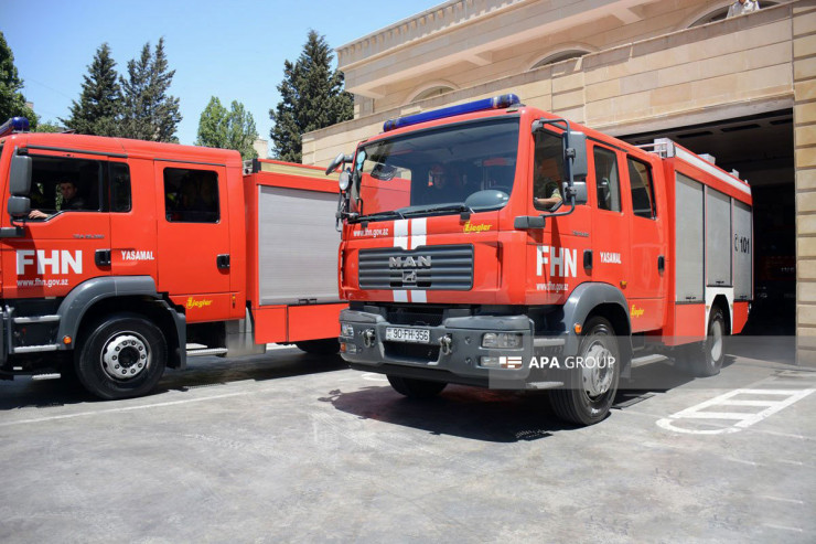 Bakıda şadlıq evində yanğın oldu