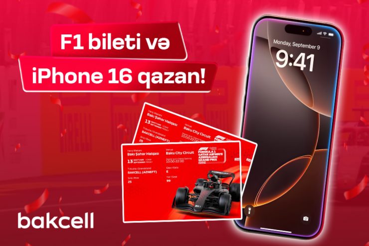 “Bakcell” dən “iPhone 16” qazanmaq şansı