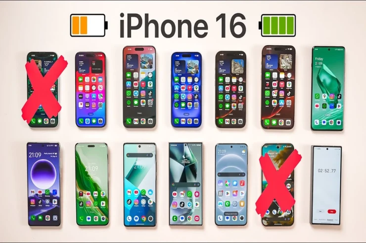 “iPhone 16”  ın Android telefonları ilə MÜQAYİSƏSİ - Ən çox sarj saxlayan smartfon