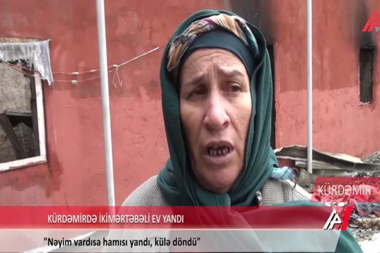 “Kişi evdə yatırdı, nəvəm gəldi ki, babam yanır”  - VİDEO 