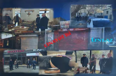 Bakıda kafenin qarşısında...