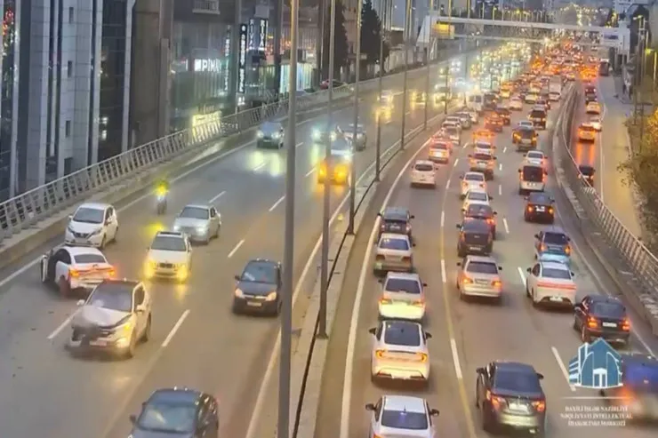 Bakıda toy karvanında TƏHLÜKƏLİ ANLAR : hərəkət iflic oldu -VİDEO 