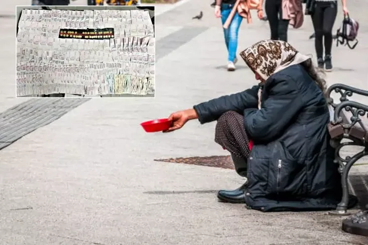 Dilənçinin üzərində qızıl sikkələr  tapıldı