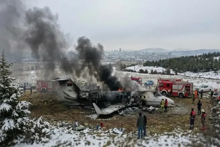 Ankarada qəza zamanı təyyarənin göyərtəsində olan hər kəs həlak olub-YENİLƏNİB 