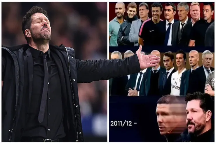 Simeone 14 ildə “Real” və “Barselona”nın 18 məşqçisinə qarşı  oynayıb