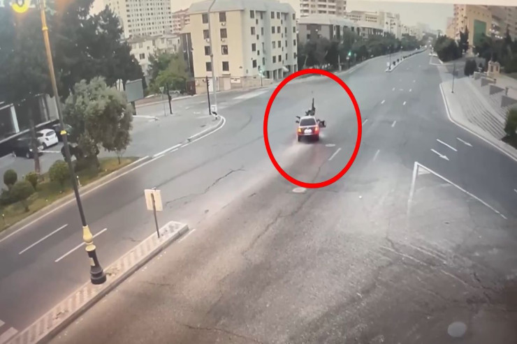Bakıda motokuryerlərin törətdikləri qəzaların ŞOK GÖRÜNTÜLƏRİ