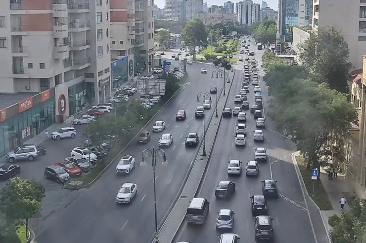 Bakıda bu yollarda sıxlıq var - SİYAHI