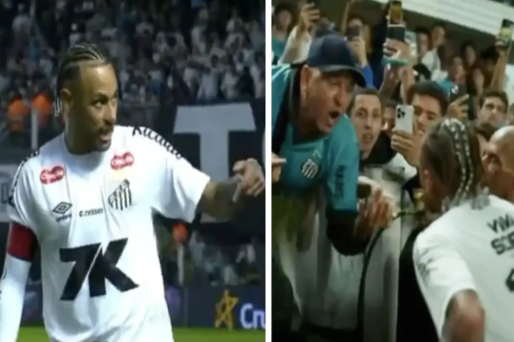 Neymar oyun zamanı “Santos”un azarkeşi ilə mübahisə etdi:  Komanda düşmə zonasındadır 