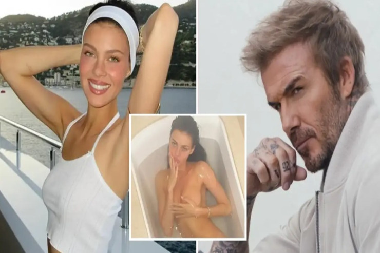 Devid Bekhemin gəlini  çılpaq fotosunu   yaydı