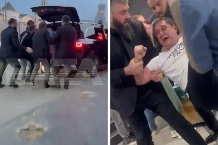 Çeçenlər Qarabağ müharibəsinə görə müsəlmanları söyən  erməni iş adamını saxladı - VİDEO 