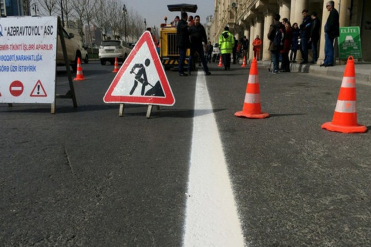 Bakıda bu yolda hərəkət məhdudlaşır 